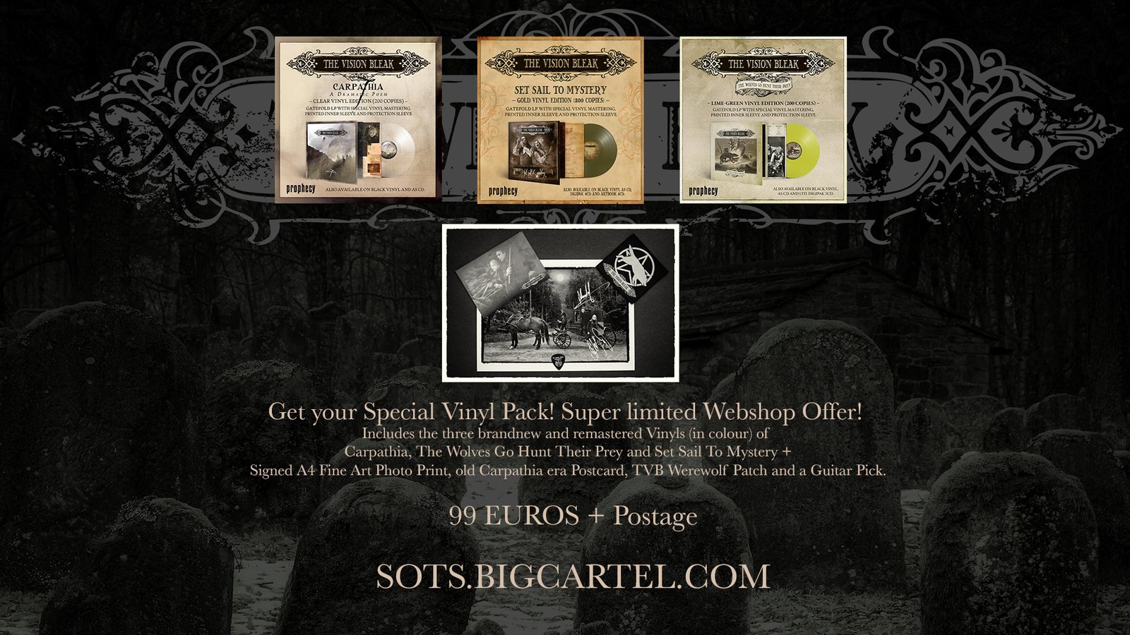 The Vision Bleak - 3 Vinyl Special Pack - EXTREMELY limited PRE